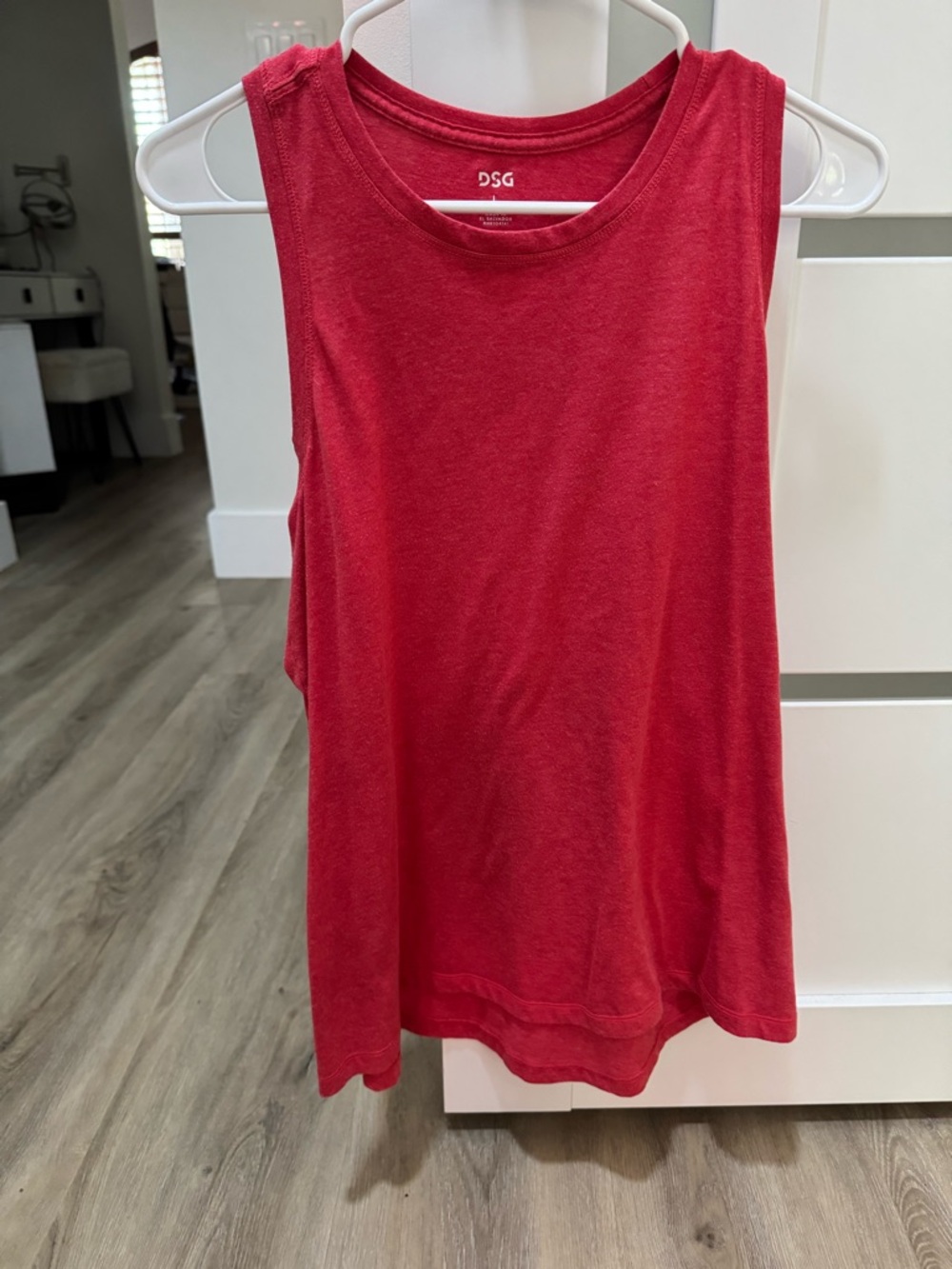 DSG Workout Tank – Red Orange – Soft & Breathable
